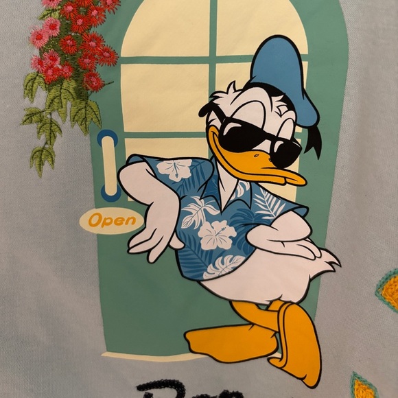 Disney Donald Duck 1934 Summer Adventure Collared Unisex Sweatshirt, Small - Picture 5 of 11